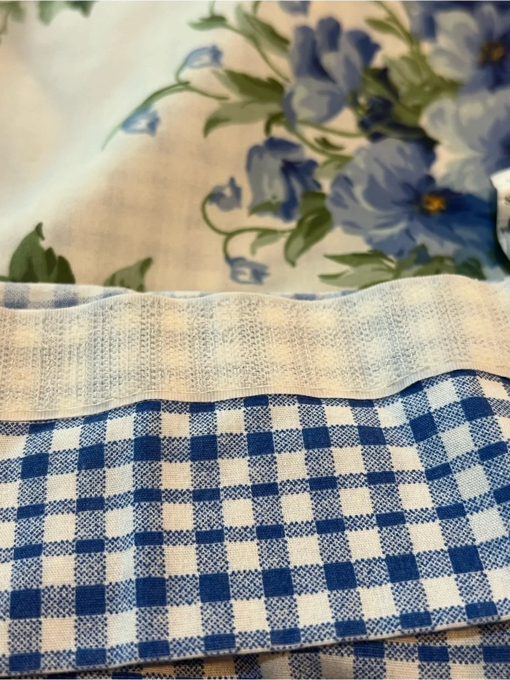 Vintage Liz Clairborne In Full Bloom Gingham King Pillowcase - Made USA